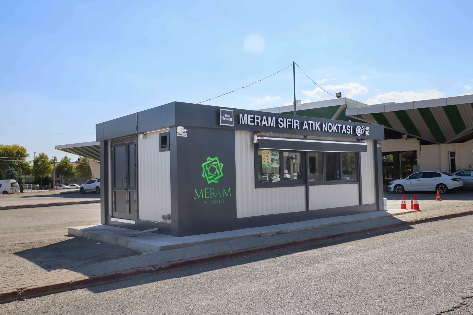 Meram Çevre Kart Sıfır Atık Noktası atık teslimi ve geri dönüşüm tartım alanı