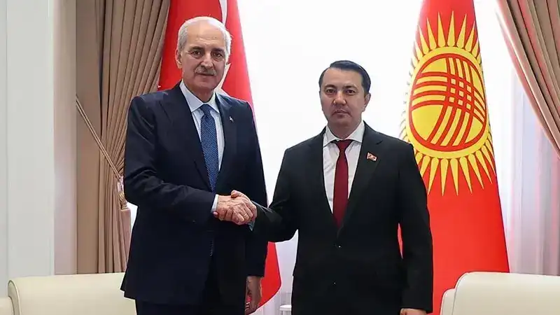 TBMM Başkanı Kurtulmuş, Kırgızistan Jogorku Keneş Başkanı Mamataliyev ile görüştü
