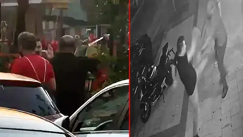 Trafikte tartıştığı kişiye sopayla vurduktan sonra takip edip yine saldırdı