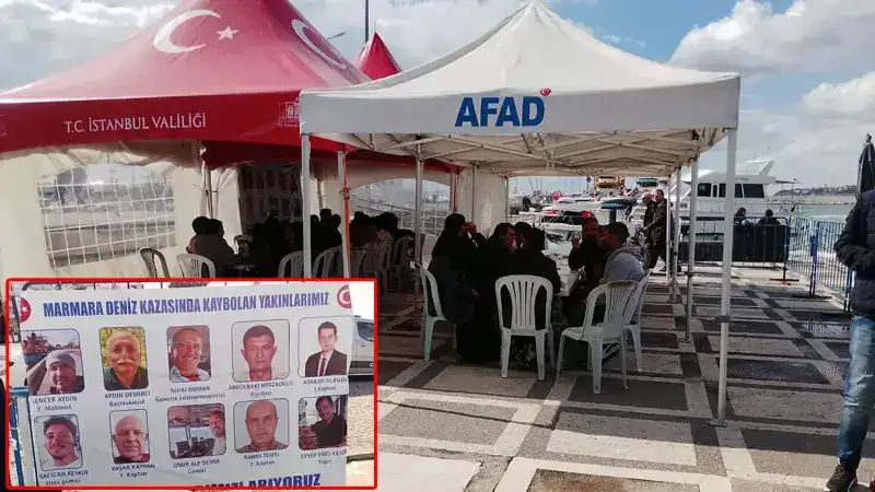 Silivri’de batan gemideki 9 mürettebatı arama çalışmaları 32’nci gününde devam ediyor