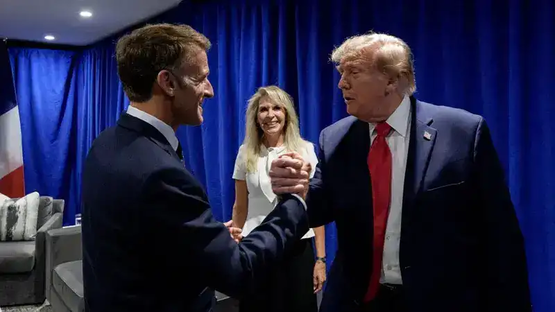 Macron ve Trump New York'ta bir araya geldi