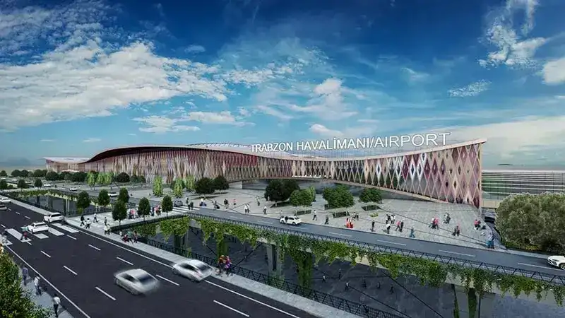 Trabzon Yeni Havalimanı'nda şantiye çalışmaları başladı