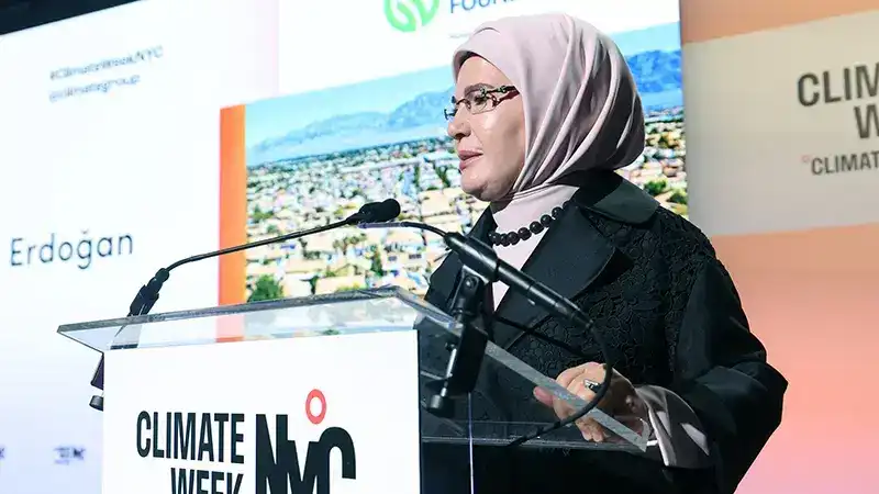 Emine Erdoğan, New York İklim Haftası açılışında Sıfır Atık çağrısı yaptı