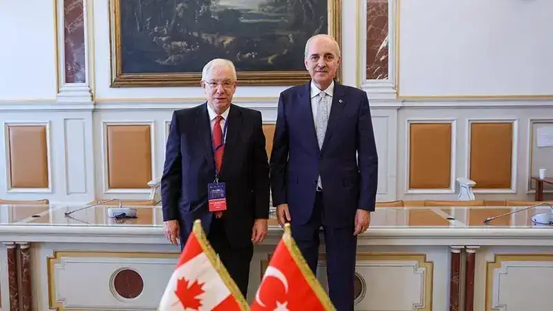 TBMM Başkanı Kurtulmuş, Kanada Avam Meclisi Başkanı Scarpaleggia ile bir araya geldi
