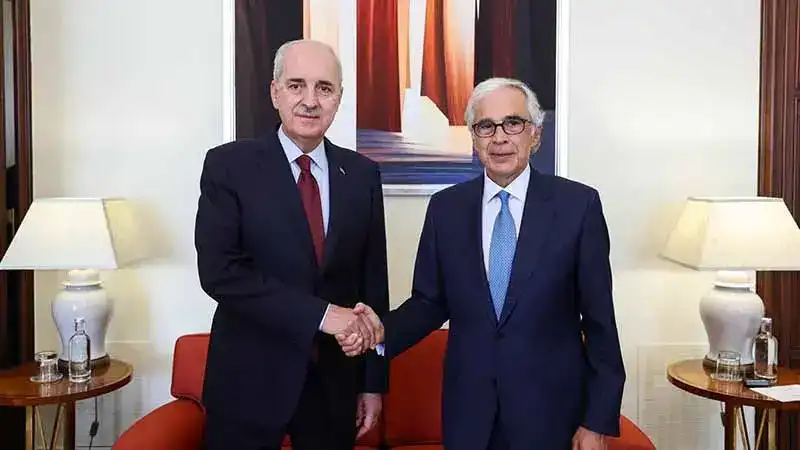 TBMM Başkanı Kurtulmuş, Portekiz'de mevkidaşı Aguiar-Branco ile görüştü