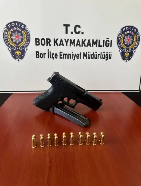 or’da ruhsatsız tabanca ele geçirildi
