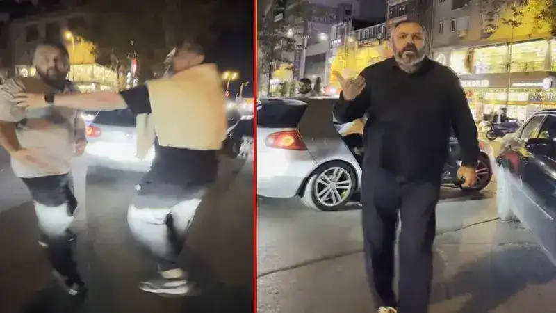 Kağıthane’de Bulgaristan plakalı araçtan inen 2 kişiden motosikletliye tehdit: Seni buraya gömerim