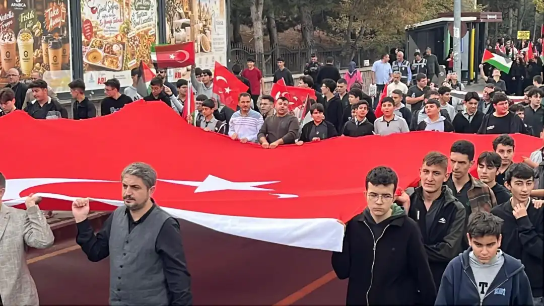 Nevşehir’de Gazze yürüyüşü