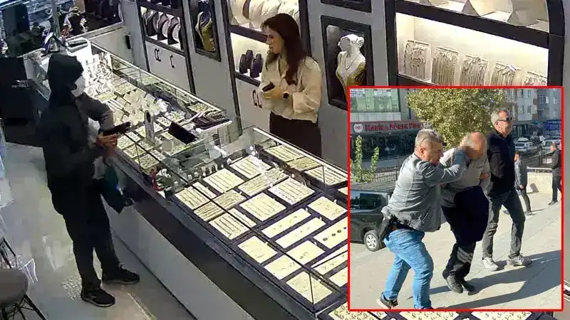 Oyuncak tabancayla kuyumcuyu soymak isteyen şüpheli yakalandı