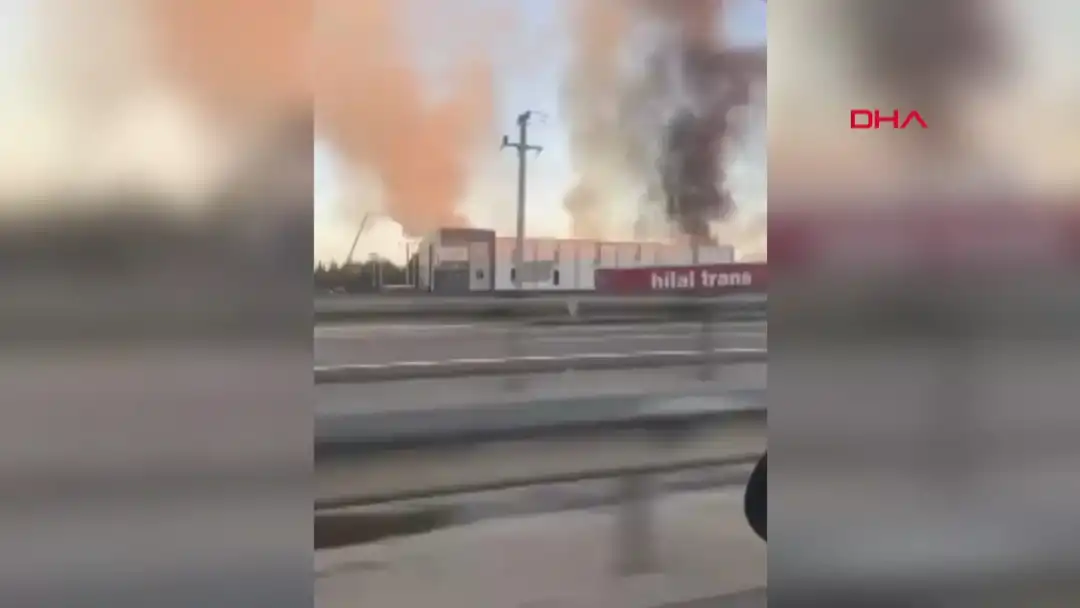 Bursa'da fabrika yangını